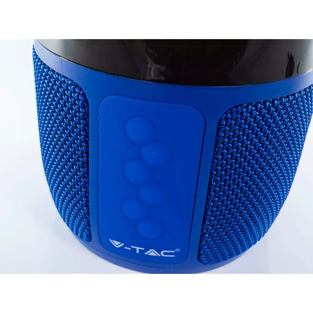 VT-7456 Bluetooth speaker with RGB lighting - 2x 3Watt - Blue