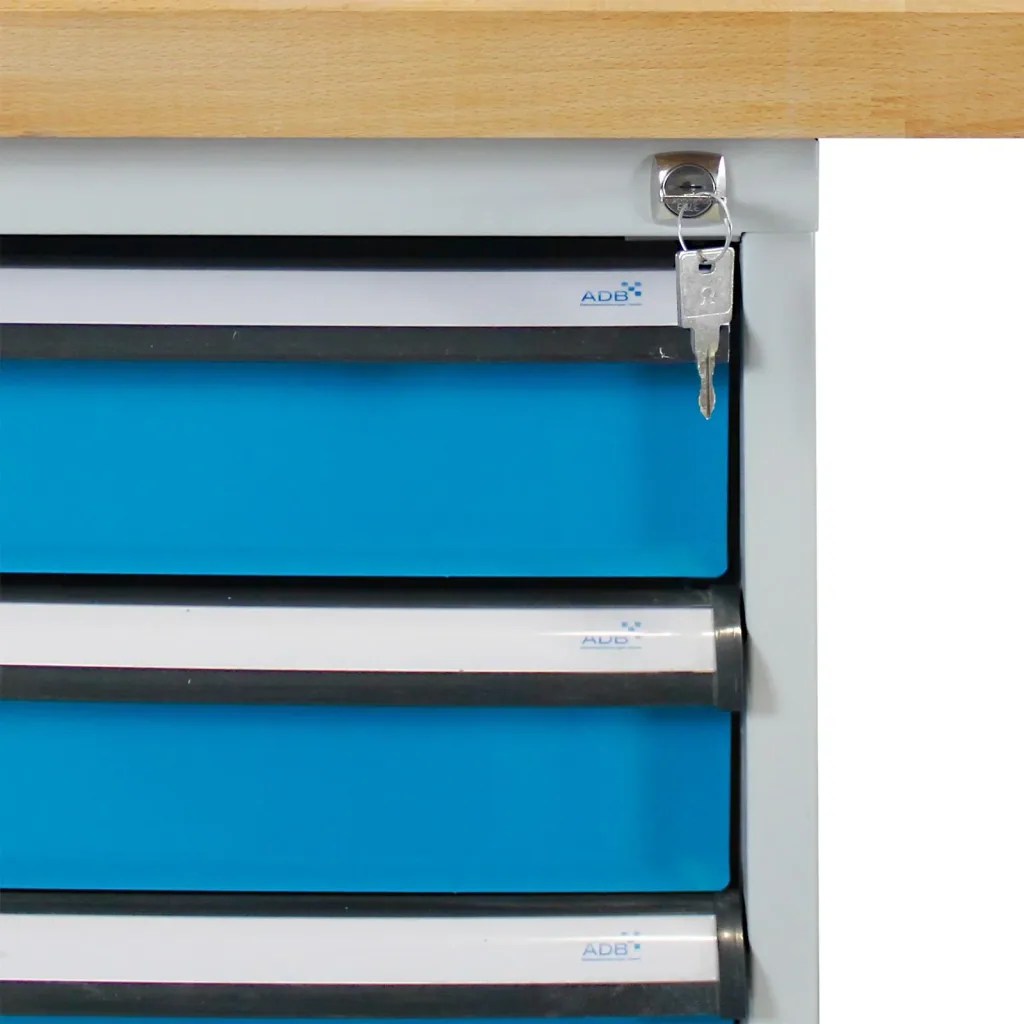 Workbench 2000 with drawer box, 3 drawers