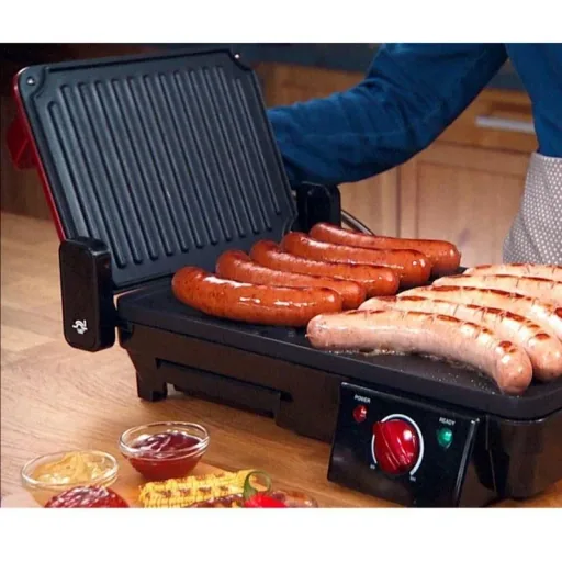 HomeVero Electric Grill - Double Surface - with Non-Stick Coating - 2000W