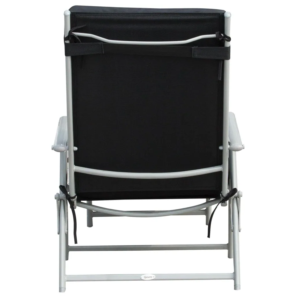 Sun lounger with cushion