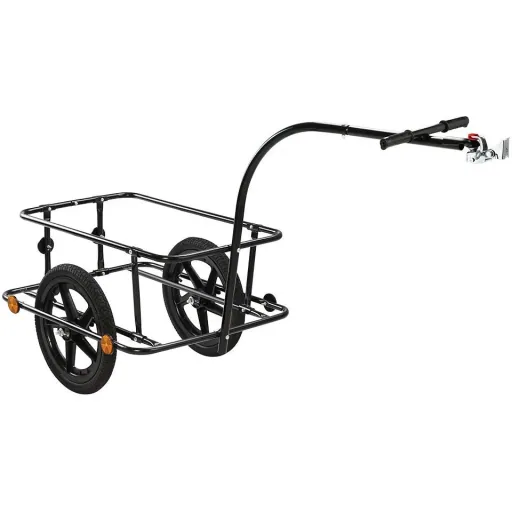 Bicycle trailer with coupling - Black - 90L - max 80 kg