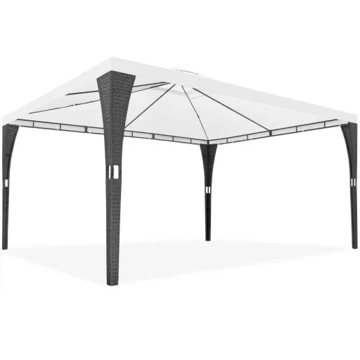 Pavilion black/cream white 3 x 4m