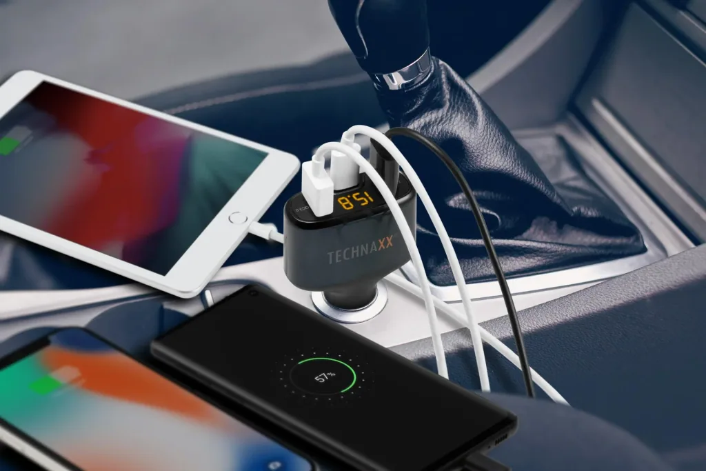 QC 3.0 & USB-C Car Charger Adapter TE18