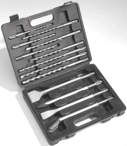HR 2470 hammer drill including 13-piece SDS Plus drill and chisel set
