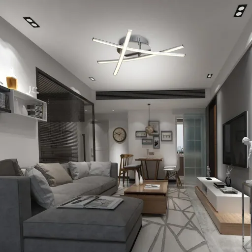 Trekant 3-bulb LED ceiling light