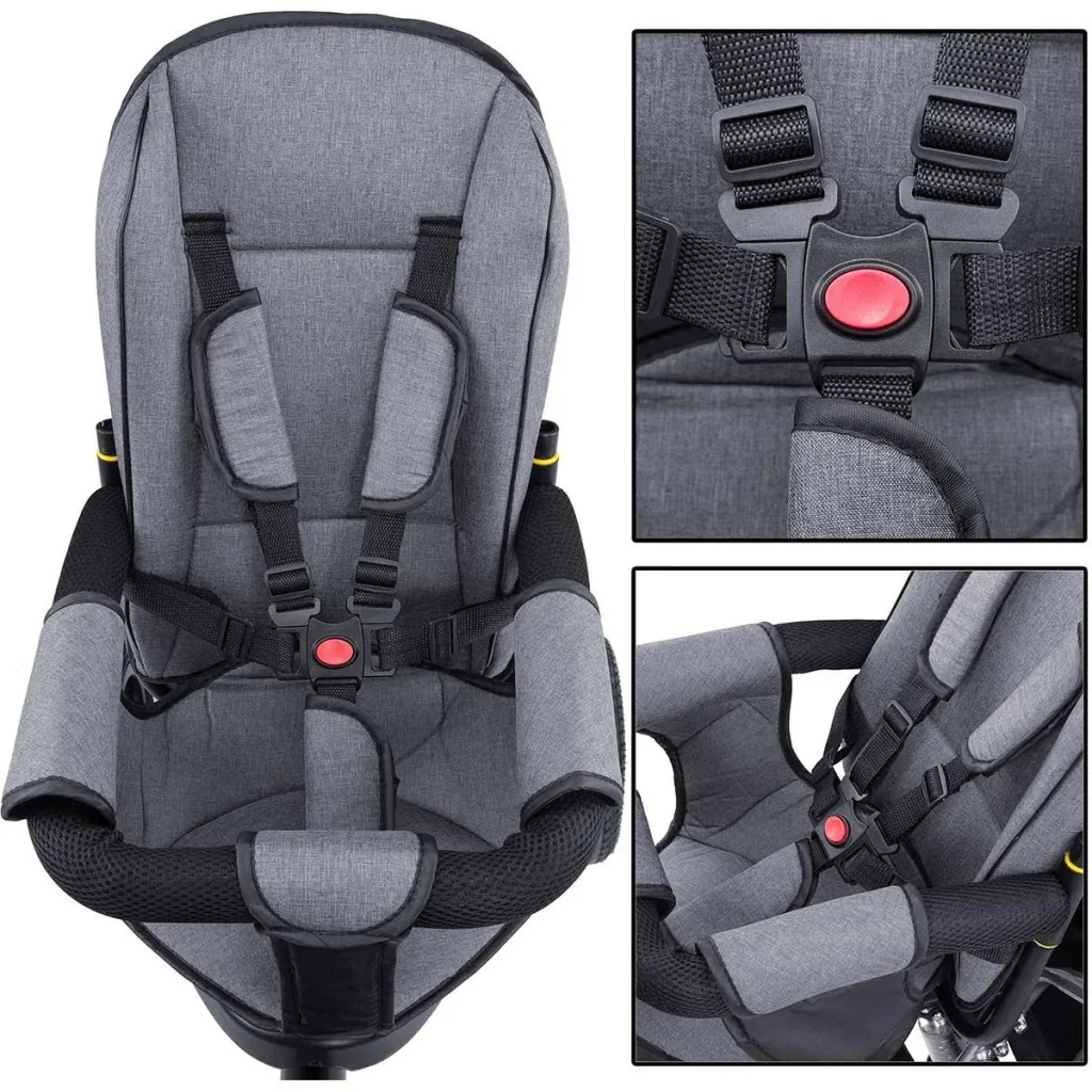 Children's Multifunctional Baby Carrier + 3 in 1 Bicycle - Trike - Grey