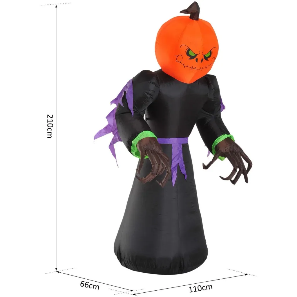 Halloween Decoration Inflatable Scary Ghost Pumpkin with LED