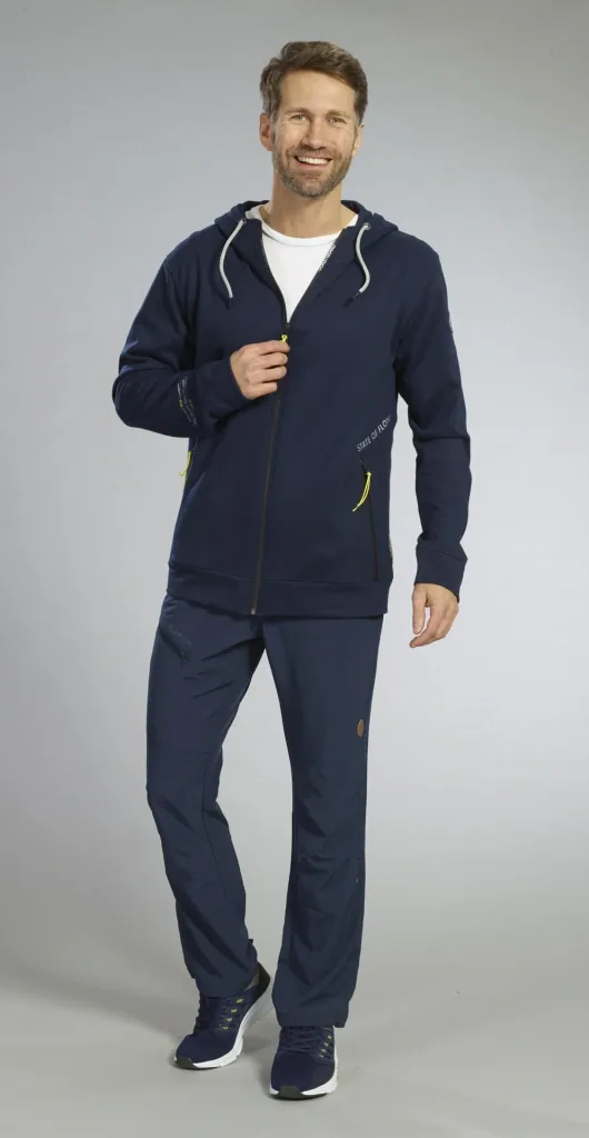 Sweat jacket, color navy, size L