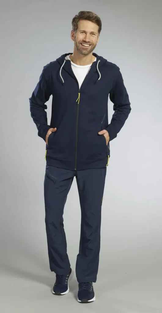 Sweat jacket, color navy, size L