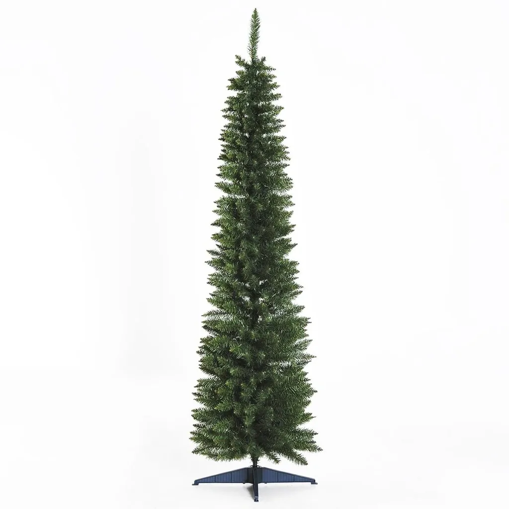 Christmas tree with plastic stand green