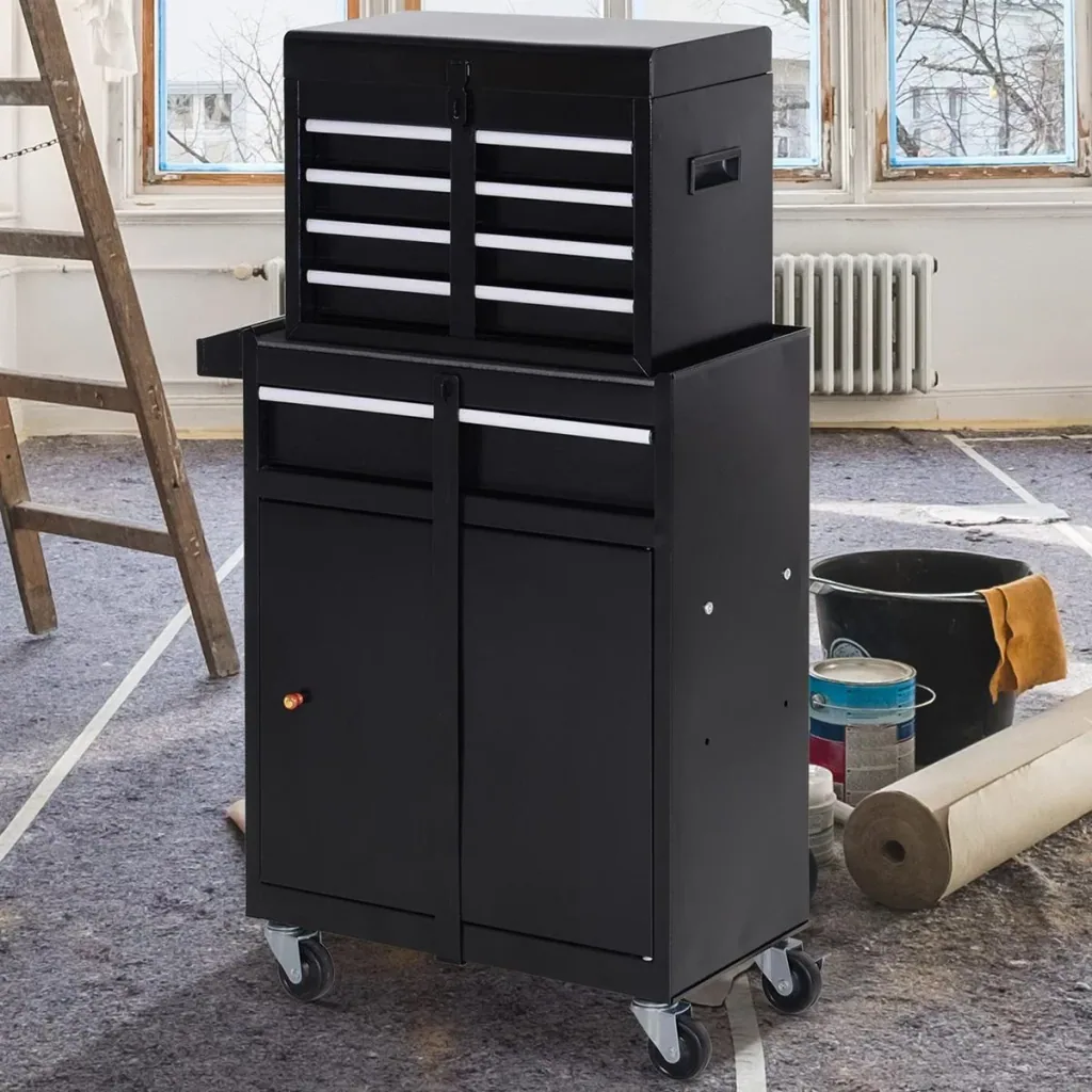 Mobile workshop trolley black