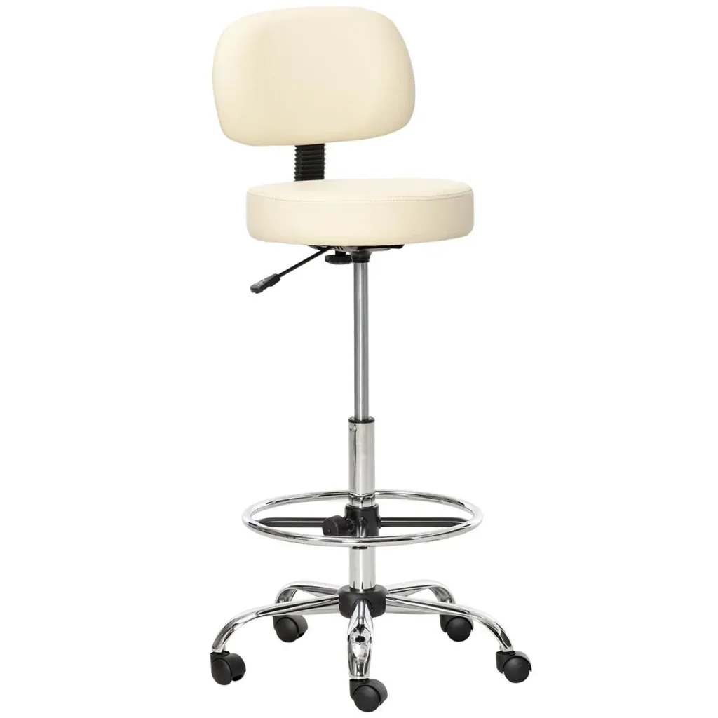 Bar stools swivel chairs bar stools work stools office stools adjustable height 360° swivel with backrest padded large S
