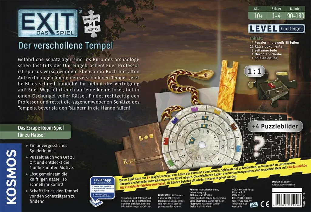 EXIT-The Game + Puzzle - The Lost Temple