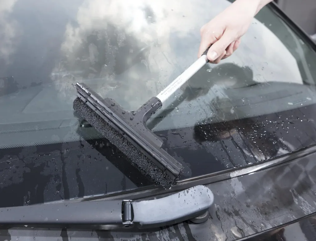 Windshield washer - windshield squeegee