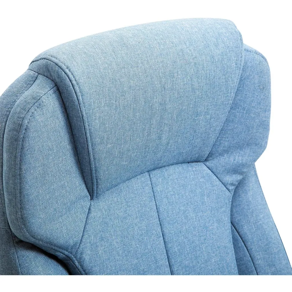 Office chair with rocking function light blue