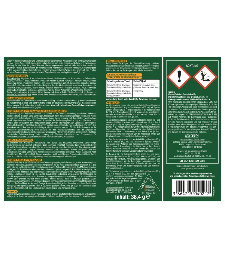 Permaclean Weed Free 38.4 g