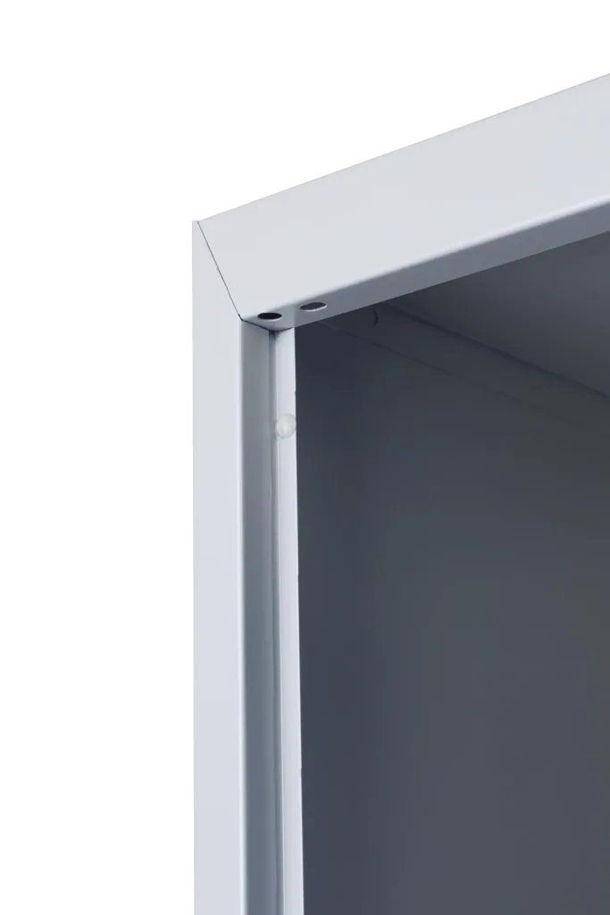 Locker PL Series - 2 doors with key lock, 300 mm deep, grey