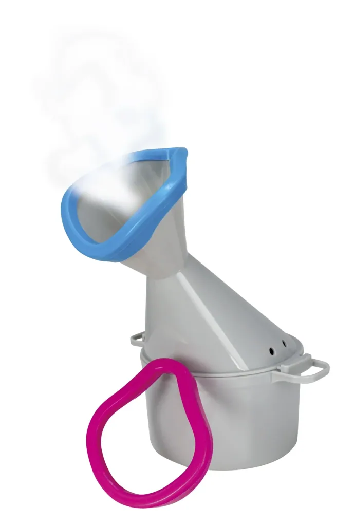 Inhaler "Premium", with 2 soft attachments for mouth and nose