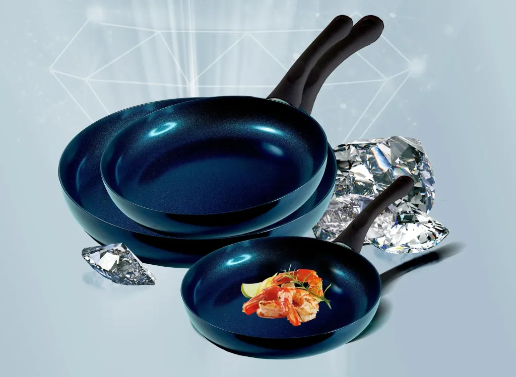 Excellent Meteor pan set, Ocean Blue-Green, 3-piece