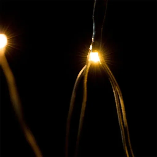 Net light chain warm white 100 LED 120x120cm