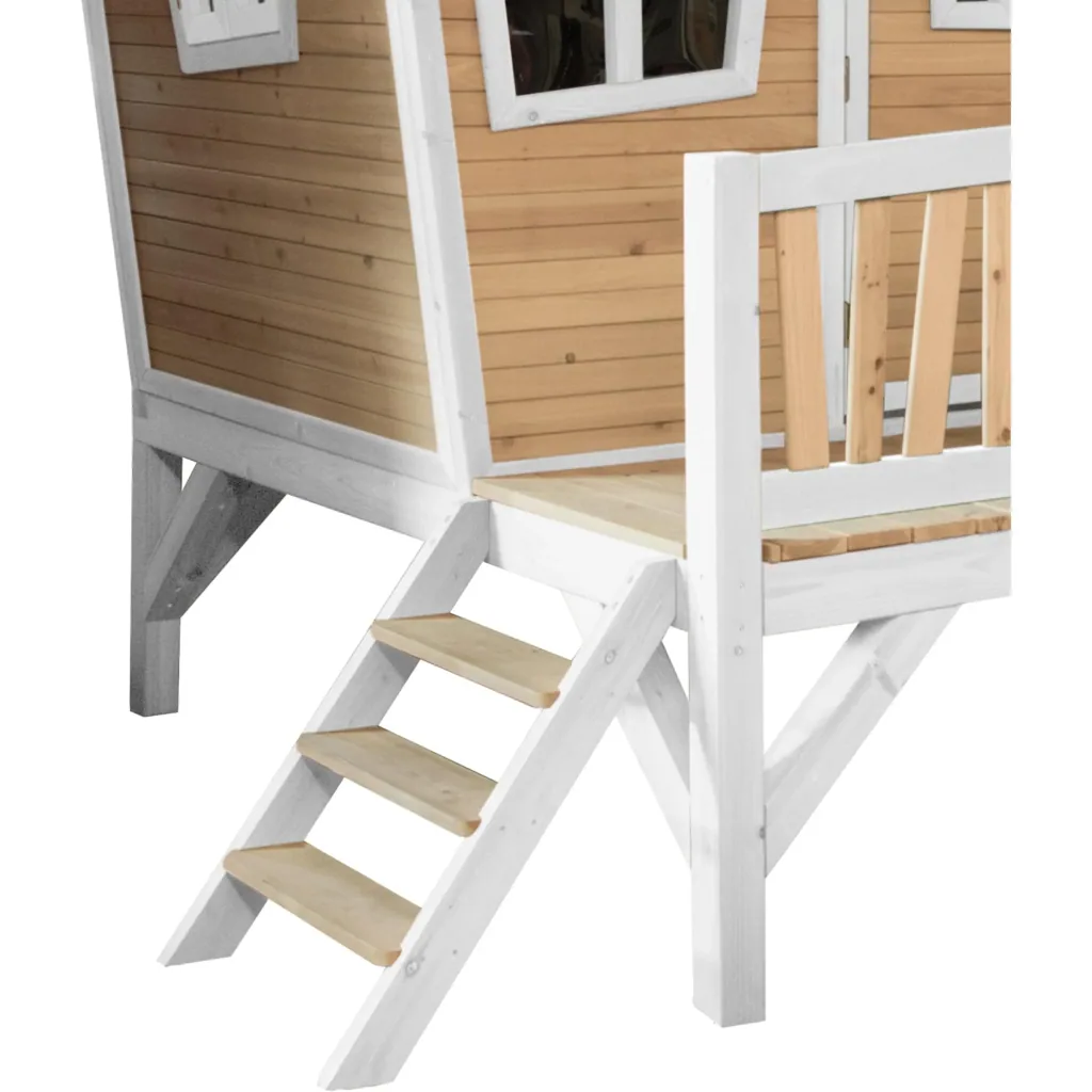 Emma Playhouse Brown/White - Purple Slide
