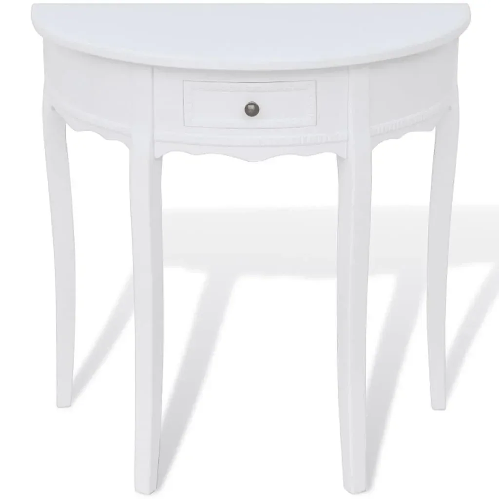 Wall table with drawer white