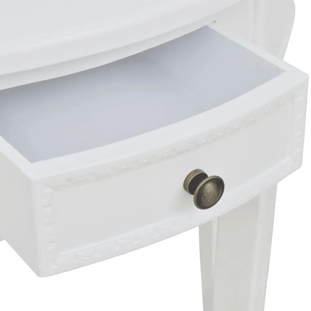 Wall table with drawer white