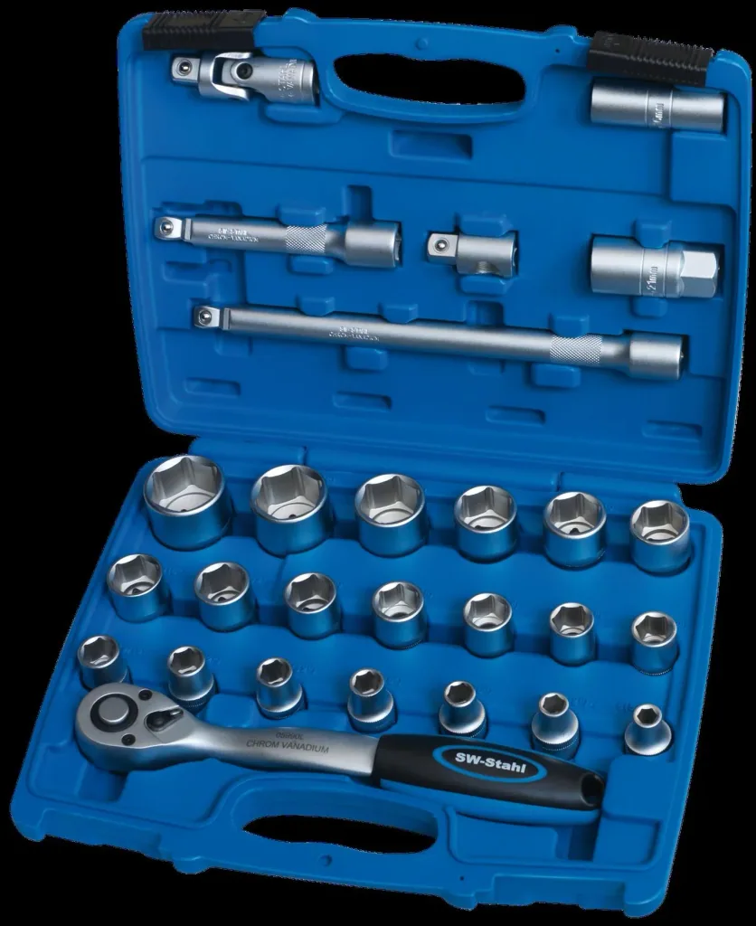 1/2" socket wrench set, 27 pieces