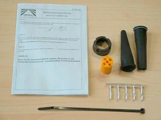 Bayonet connector, left - yellow