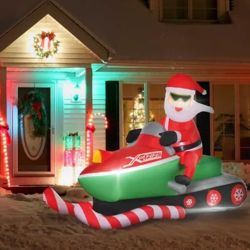 Inflatable Santa Claus Snowman Christmas decoration LED figure inflatable Christmas decoration