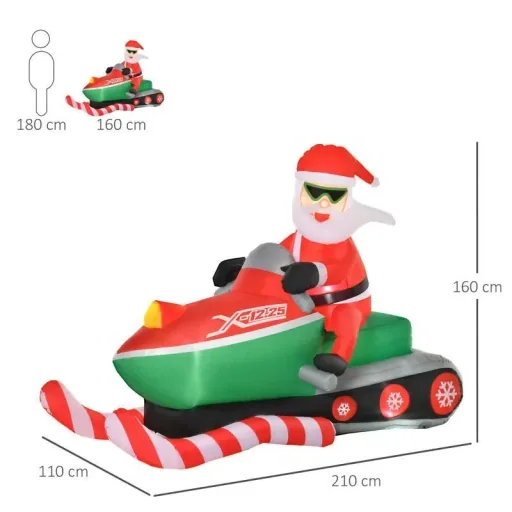 Inflatable Santa Claus Snowman Christmas decoration LED figure inflatable Christmas decoration