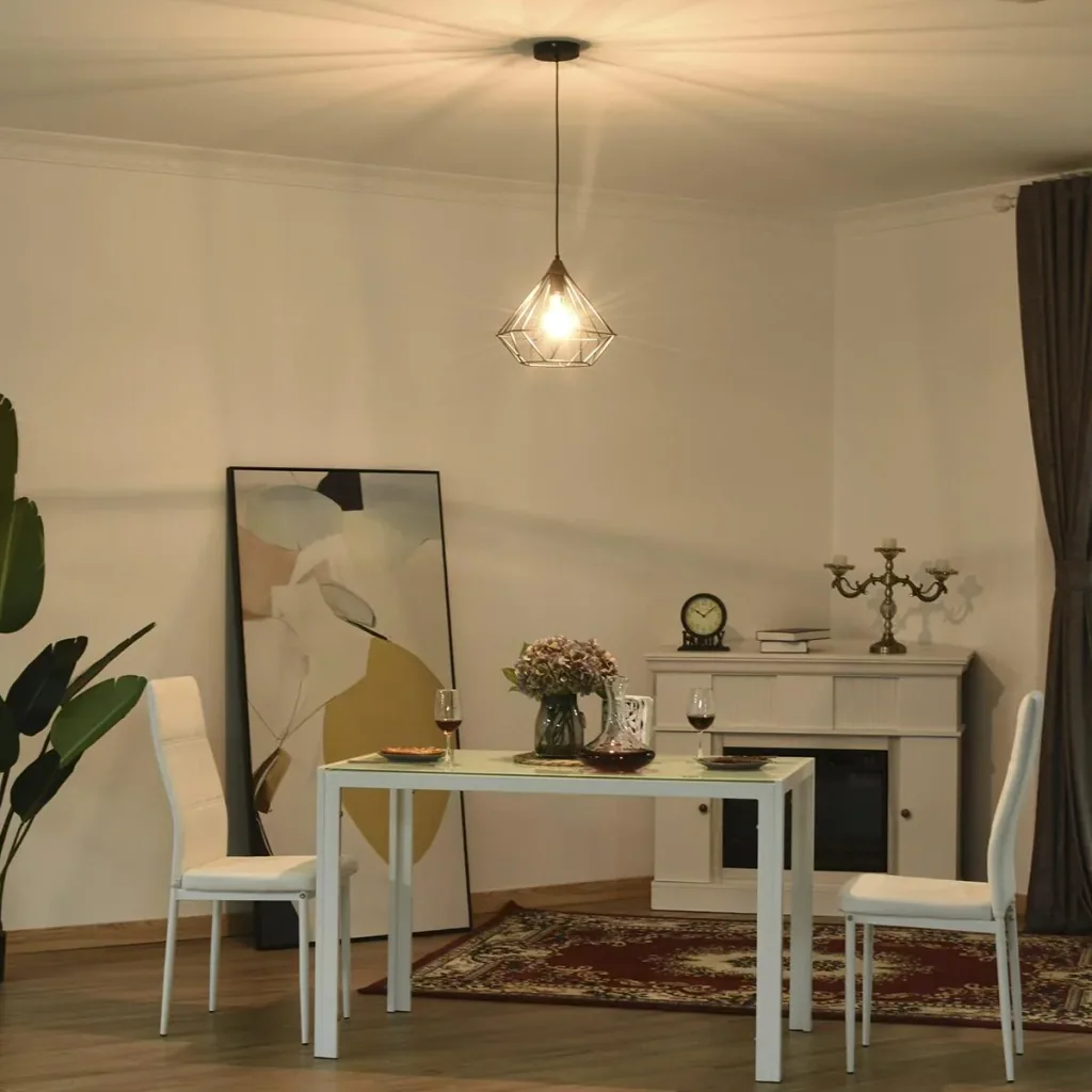 Pendant light retro hanging light hanging lamp, industrial vintage LED pendant lamp for office living room dining room, steel,