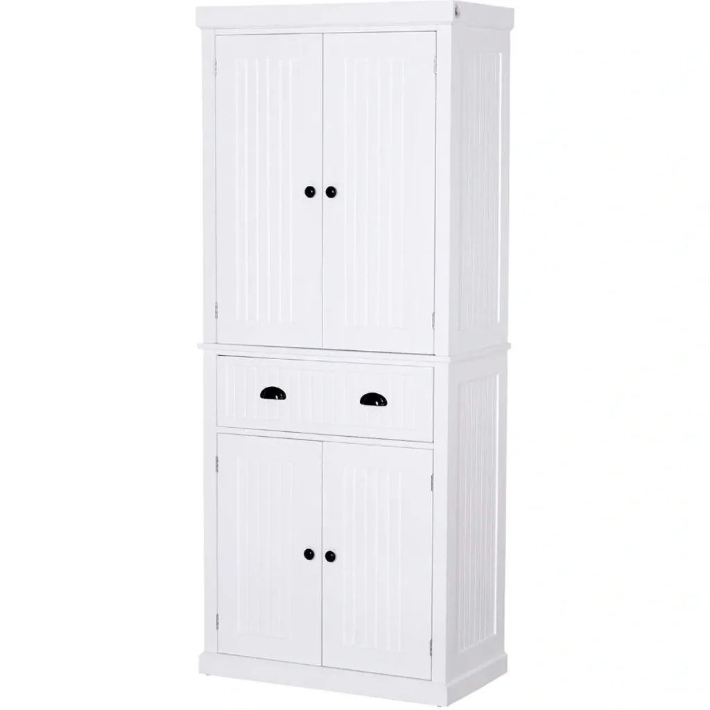 Kitchen cabinet with drawer, white