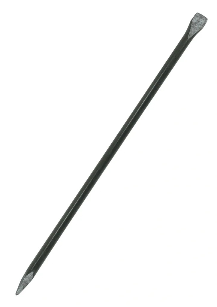 SIEGER crowbar, 1500 x 30 mm, forged tip and straight cutting edge, black lacquered