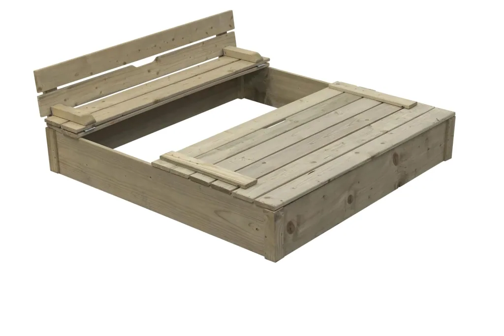 Sandpit Robert made of wood 1200 mm x 1200 mm