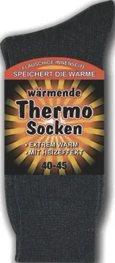Thermal socks with heating effect, color gray/light gray, size 40 - 45