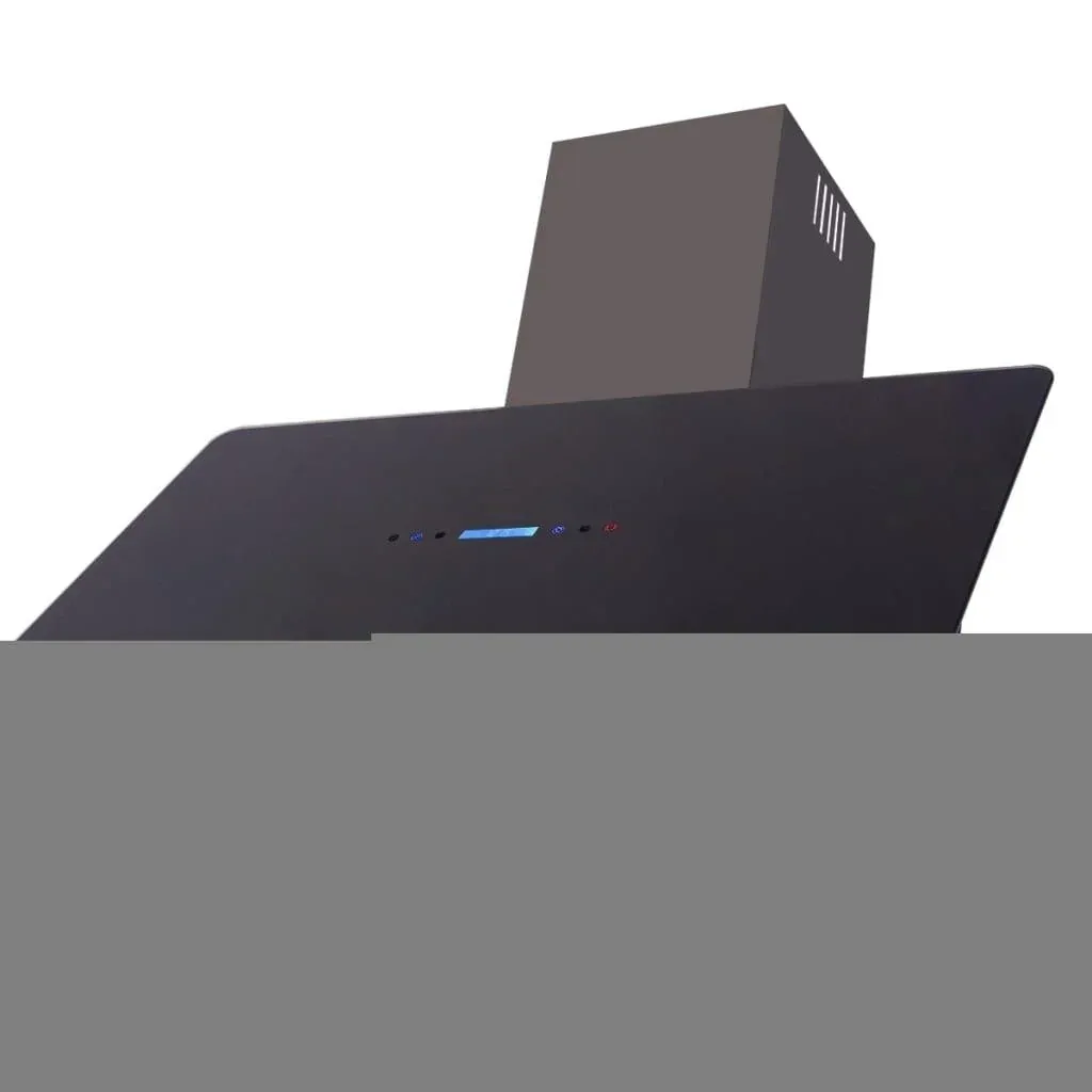 Extractor hood with touchscreen black 900 mm