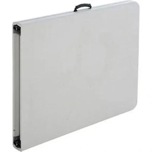 Folding camping table - plastic - white - 180x70x74cm