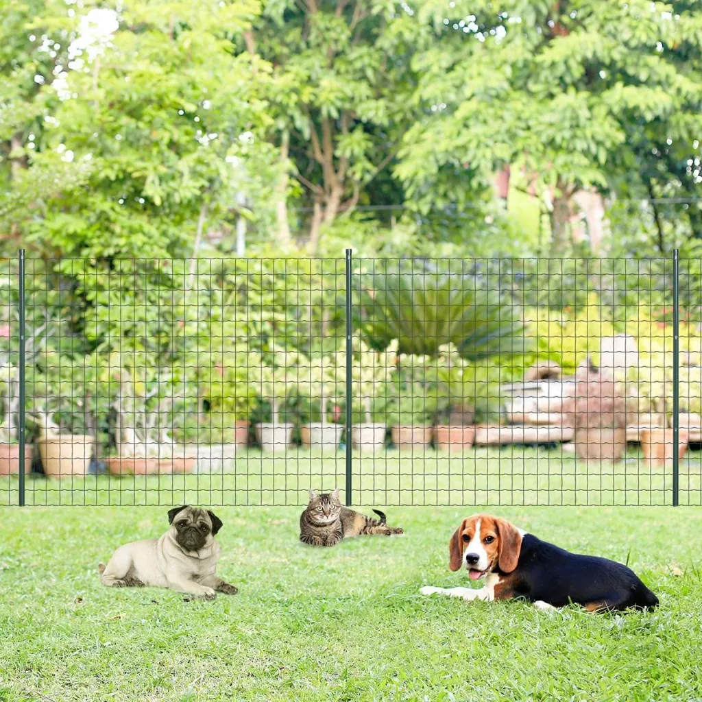 Garden fence 10 x 1.5 m aviary wire mesh wire fence wire mesh garden fence roll mesh strong steel green