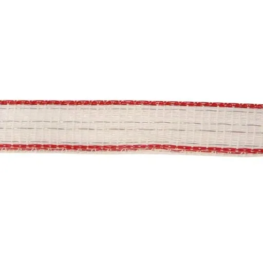 Professional fence tape 20 mm, 6 x 0.30 Tric, 200 m, white/red