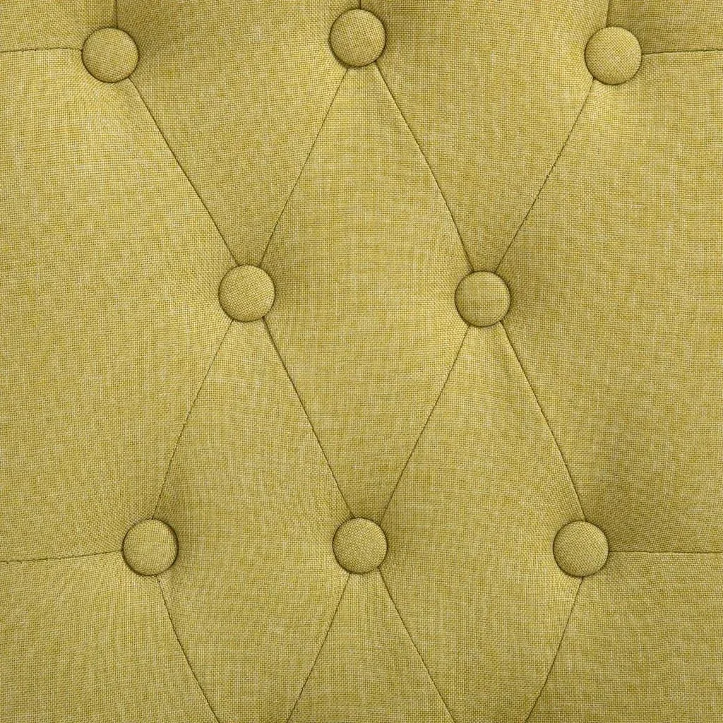 Dining room chairs 2 pieces fabric green
