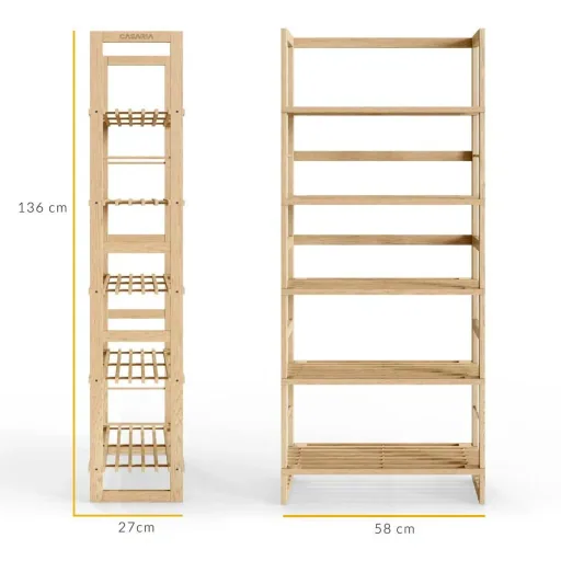 Standing cabinet - wood - 135.5 x 58 x 27 cm