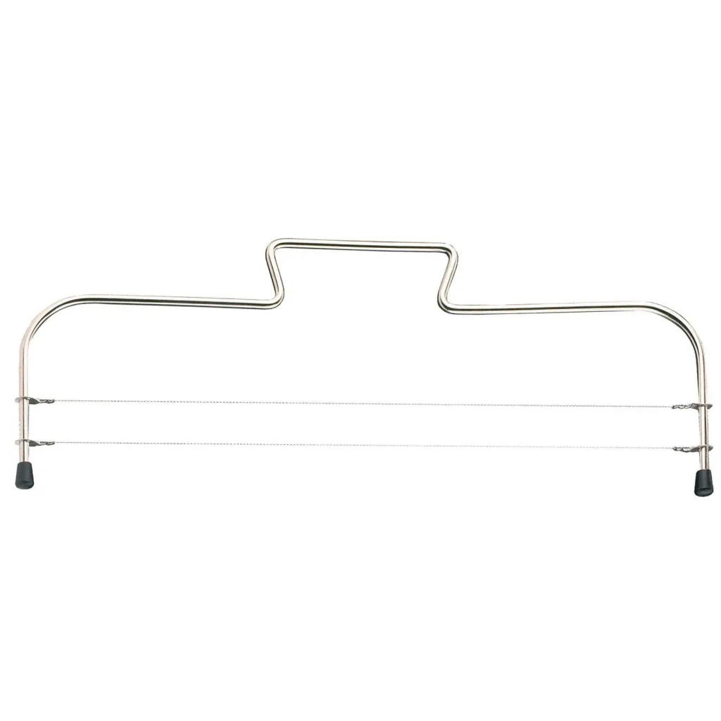 Cake base divider Simplex-Duo with two serrated cutting wires