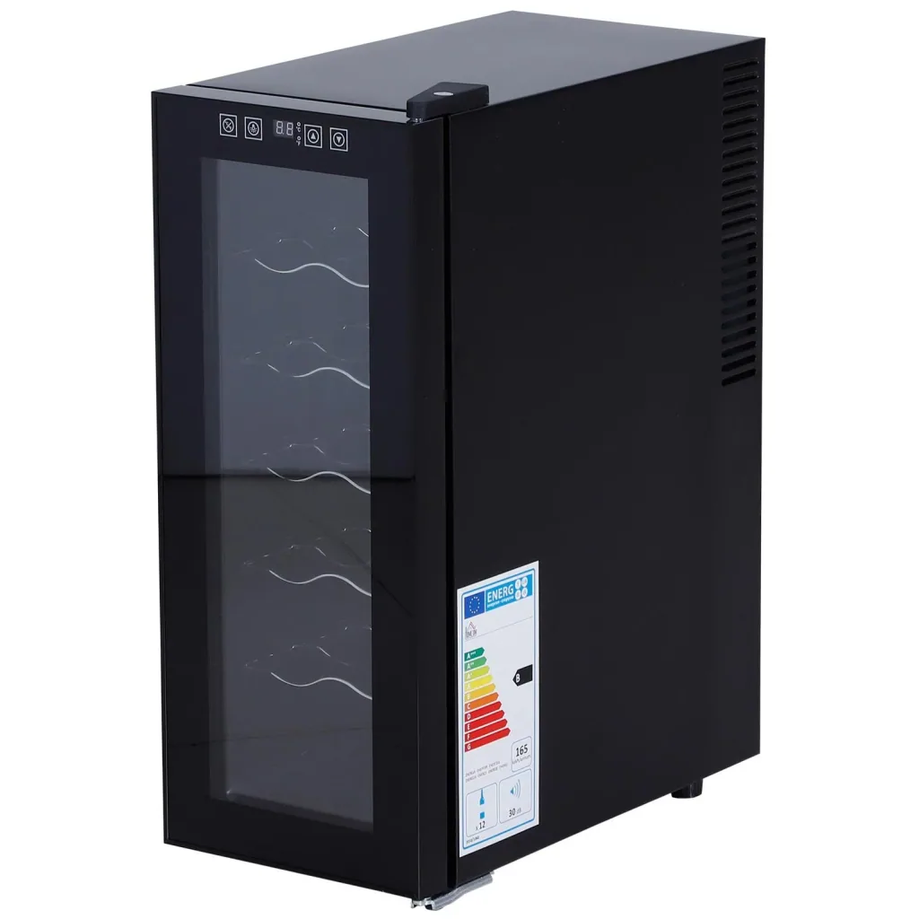 Wine refrigerator with 5 compartments