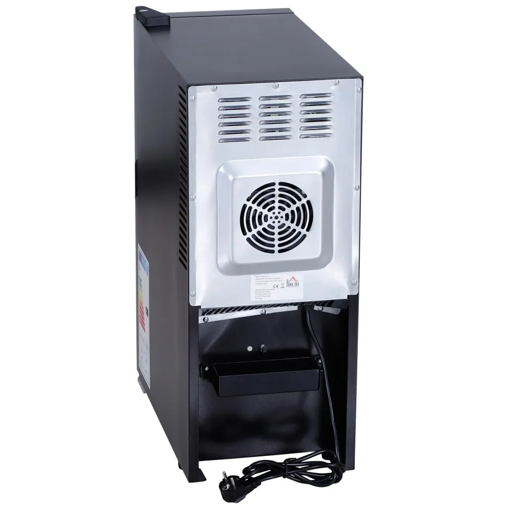 Wine refrigerator with 5 compartments