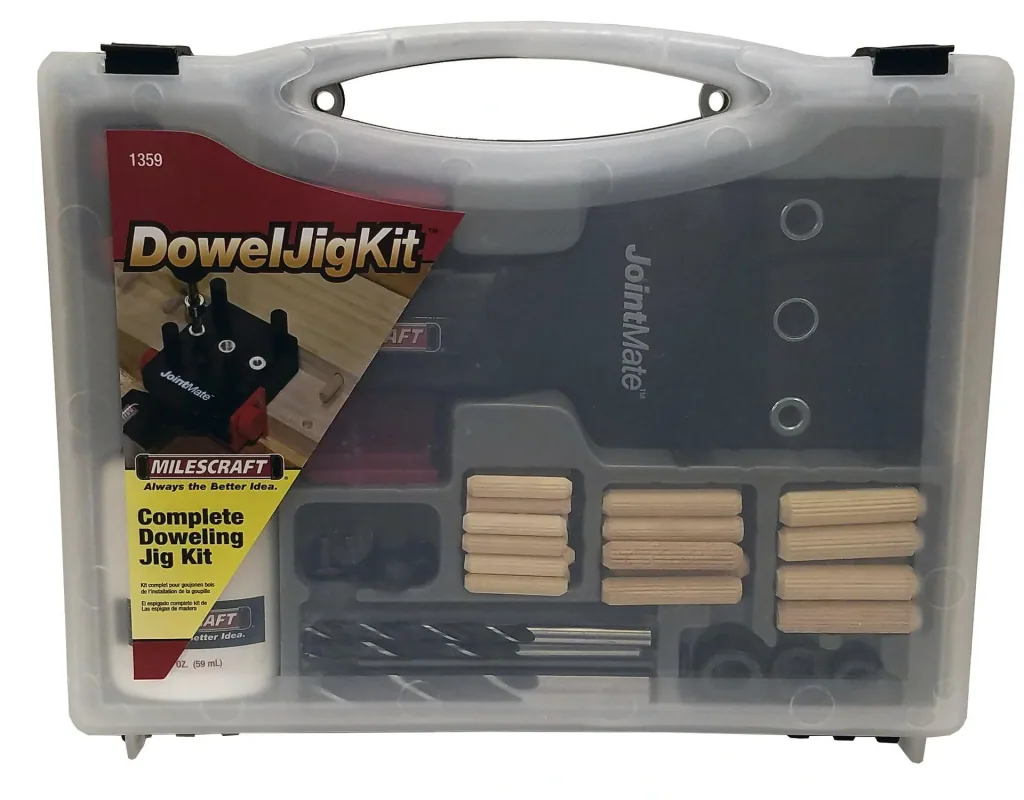 "Dowel Jig Kit" dowel set including dowel machine and accessories