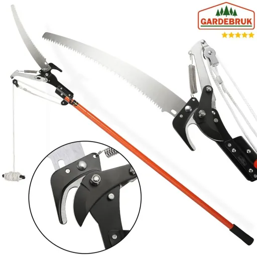 Telescopic shears with pruning shears