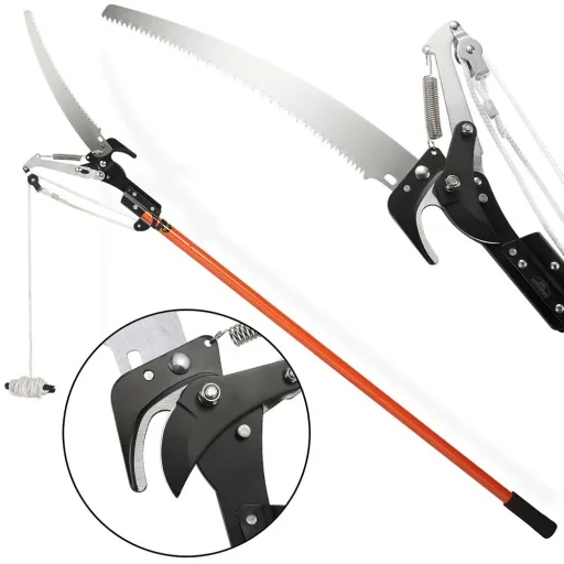 Telescopic shears with pruning shears