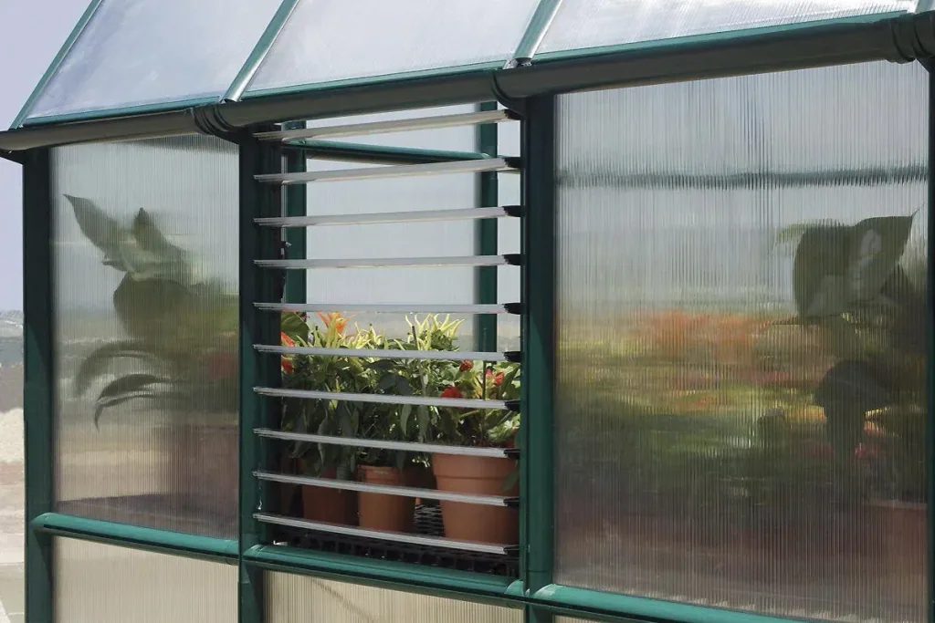 Plastic louvre windows for all greenhouses
