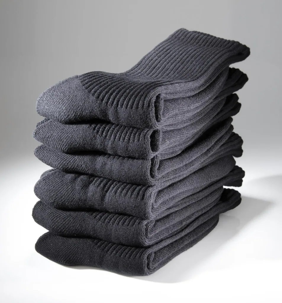 Thermal socks in a pack of 6, color black, size 36/41